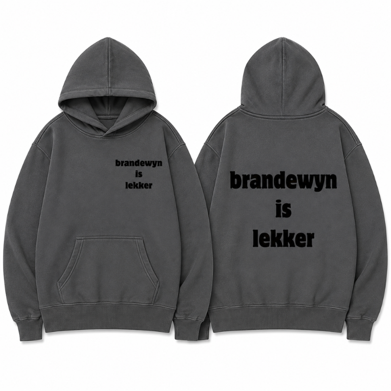 CUSTOM BRANDEWYN GREY HOODIE