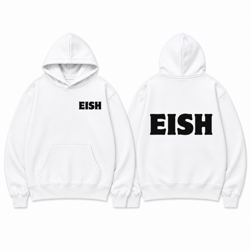 CUSTOM EISH WHITE HOODIE