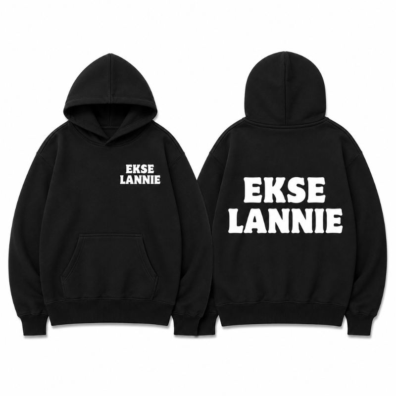 CUSTOM EKSE LANNIE BLACK HOODIE