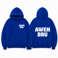 CUSTOM AWEH BRU BLUE HOODIE